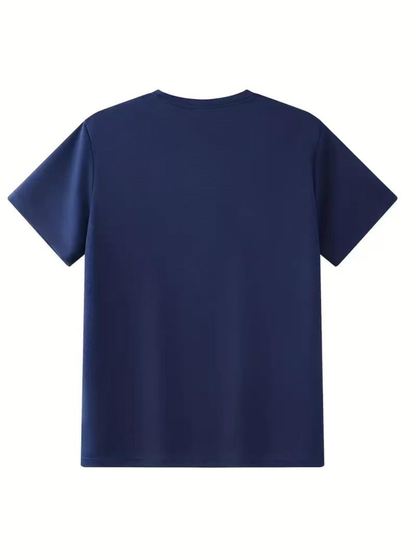 Men's Dobermann Dog Print T-Shirt - Bold Doberman Graphic Crew Neck Tee, Soft 100% Polyester Short Sleeve Shirt with Iconic Breed Design, Machine Washable Casual Summer Wear Suitable for Animal Lovers & Dobermann Owners