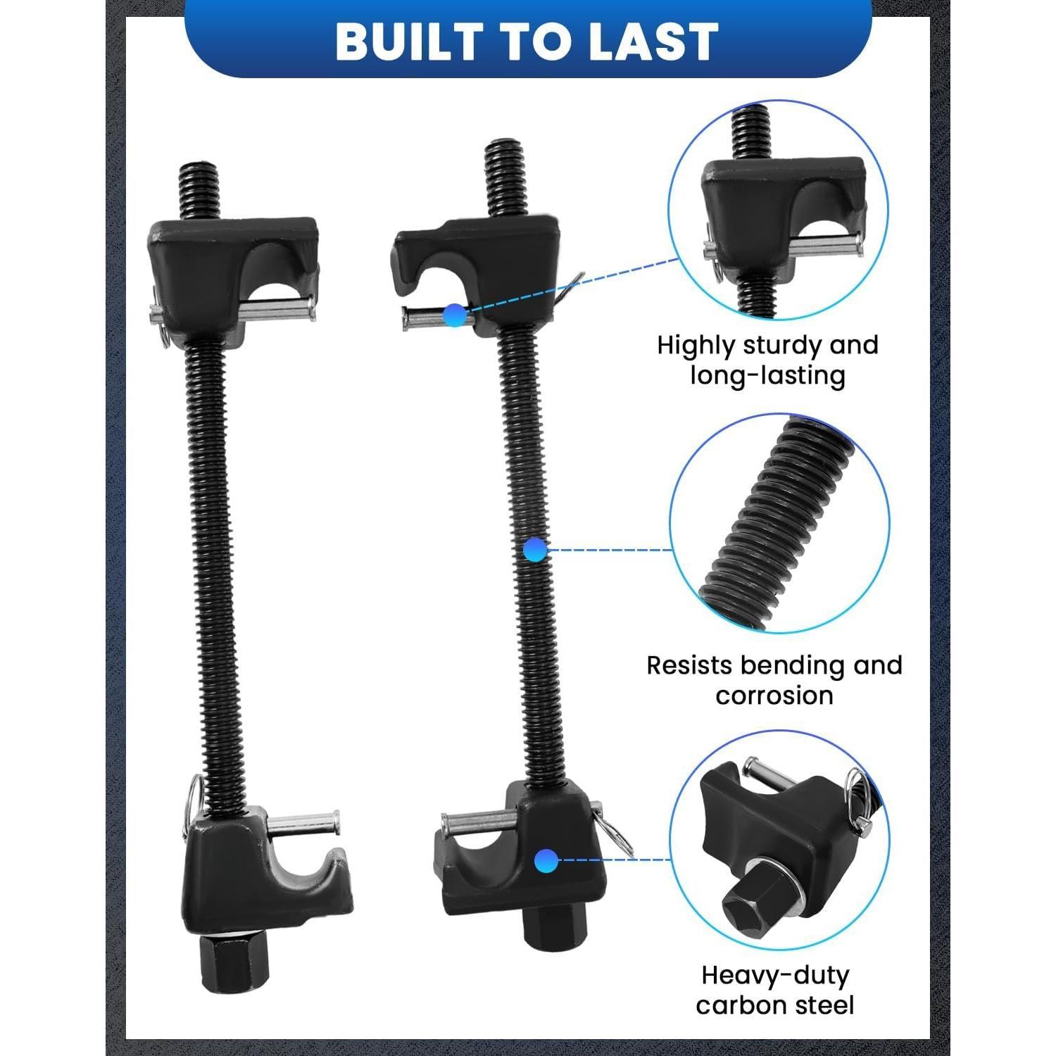 Macpherson Strut Spring Compressor Tool, 2 count Heavy Duty Coil Spring Compressor Tool, 1/2 Inch Drive, 7/8 Inch Socket Macpherson Strut Spring Compressor Tool, 2 count Heavy Duty Coil Spring Compressor Tool, 1/2 Inch Drive, 7/8 Inch Socket