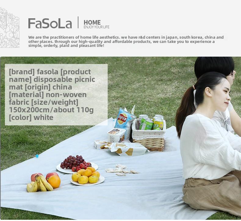FaSoLa disposable picnic mat, travel camping tablecloth, outdoor picnic waterproof thickened portable sand mat