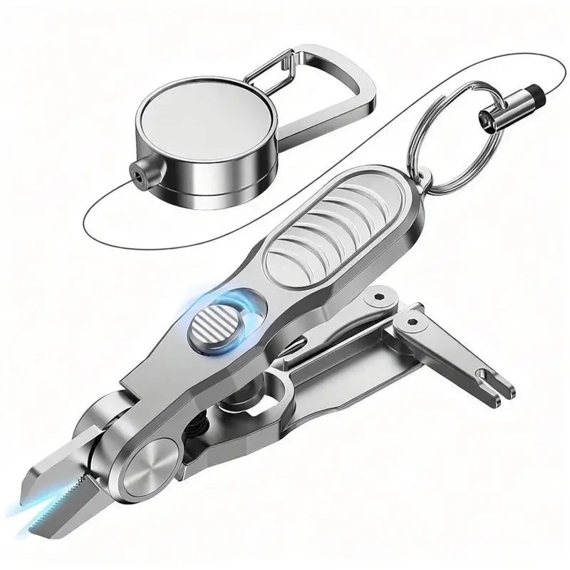 3-in-1 fishing line cutter, fly fishing pliers, knot-tying and hook-tying aid, multifunctional fly fishing cutter, Dyneema/PE line cutter