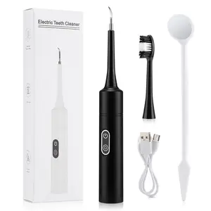 Electric Tooth Cleaner for Tartar Removal, Vibration Plaque Cleaning Device, Teeth Whitening Tool for Oral Care and Dental Hygiene
