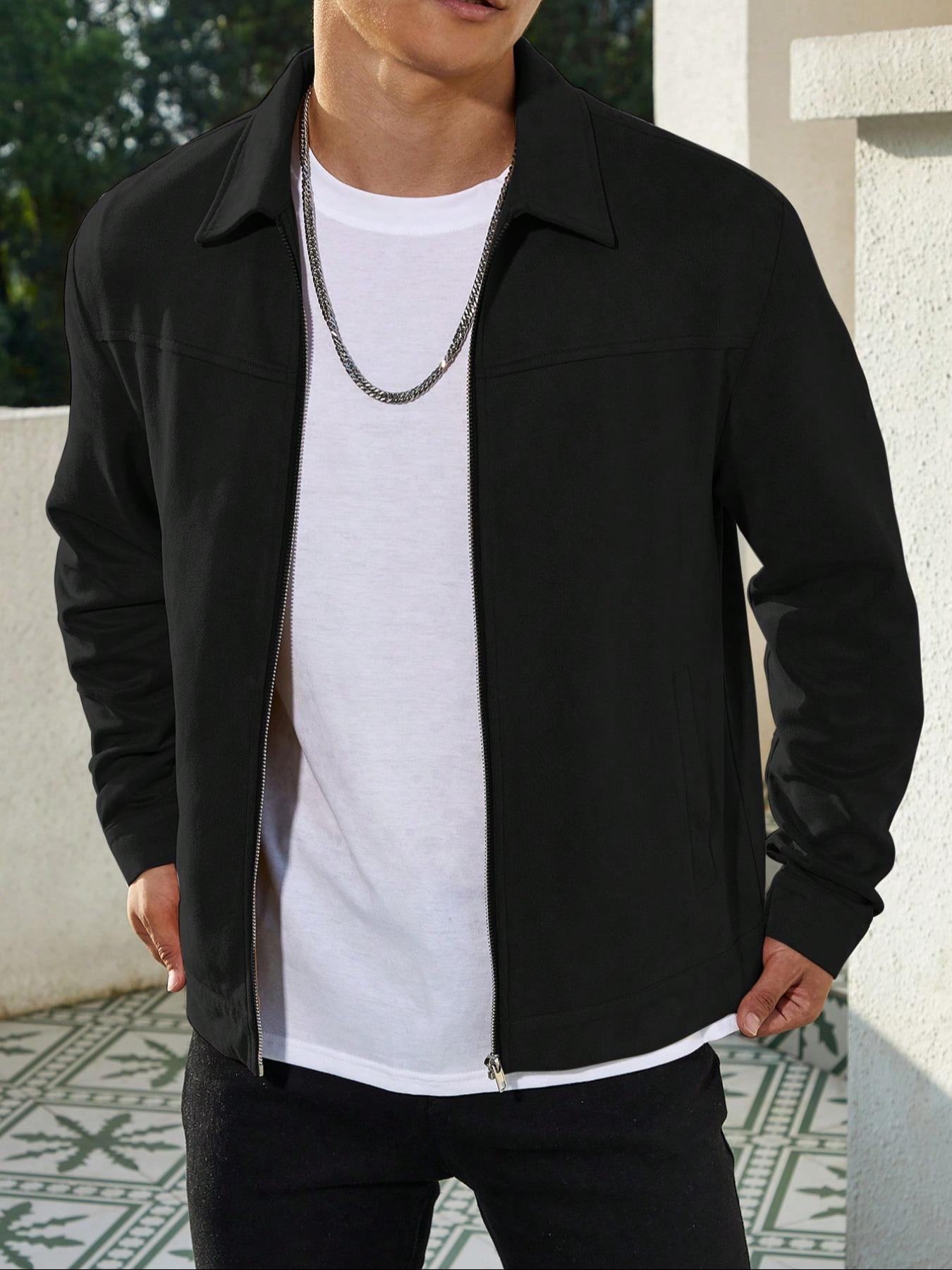 Men's Casual Air Layer Jacket, Coats, Lightweight Insulated Liner, Plush Lining, Perfect for Outdoor Activities & Daily Wear