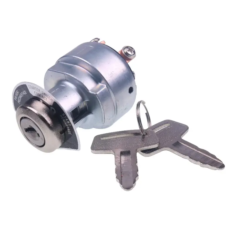 FridayParts Ignition Starter Switch With 2 Keys 1E013-63590 183827 for Hyundai 7-Series Skid Steer Loader HSL800-7 HSL850-7