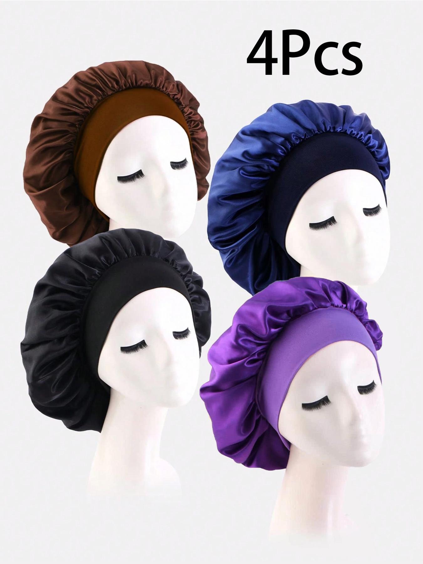 Women's Elegant Plain Color Elastic Hair Bonnets for Gift, Summer Outfits 2025 Trendy Soft Comfy Haircare Sleeping Bonnets for Preserving Hairstyle, Lightweight Chic Accessories for Daily Use