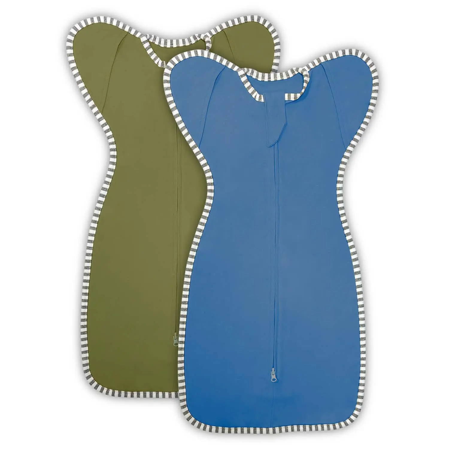 Newborn Swaddles 3-6 Months Arms up Swaddle Baby Sleep Sack, 2-Pack Baby Swaddle  Newborn Sleep Sack with 2-Way Zipper Arms In/Out 100% Cotton 0.8 Tog Transition Swaddle Hands up (Medium 14-20lbs)