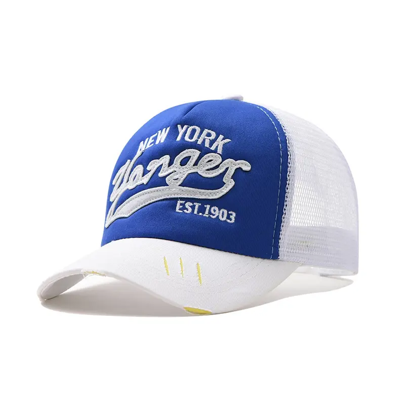 Unisex Baseball Cap, Adjustable Breathable Sun Protection Hat, Letter Embroidery Mesh Cap, Relaxed Streetwear Hat, Outdoor Cap for Travel, Beach, Hiking, Spring & Fall