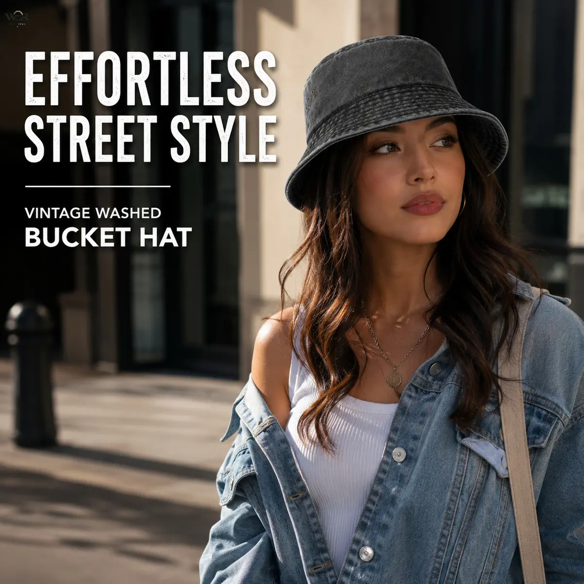 Vintage Washed Cotton Bucket Hat - Unisex Solid Color Wide Brim UV Sun Protection Cap, Lightweight Breathable Bucket Shape Hat for Women, Outdoor Travel & Casual Streetwear, 1 Size Fits Most, Hats For Women, One Size Fits Most