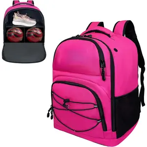 Bowling Ball Bag,2 Ball Bowling Backpack with Protective Foam Padded & Shoe Compartment Fits Up to Mens Size 16