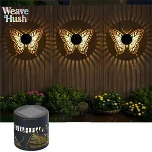 Mandala Pattern Wrought Iron Solar Wall Sconce Lamp, Waterproof Outdoor Motion Sensor Wall Lantern, Warm Glow Decorative Hanging Light, Durable Landscape Lighting Fixture for Villa Patio, Backyard Yard, Garden Pathway, Summer Outdoor Courtyard Decor & Ext