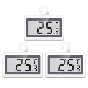 Upgraded Refrigerator Thermometer Digital Fridge Thermometer with LCD Display ℃/℉ Min/Max Low Temperature Indication Freezer Temperature Gauge for Home Office Kitchen Restaurants 3PCS