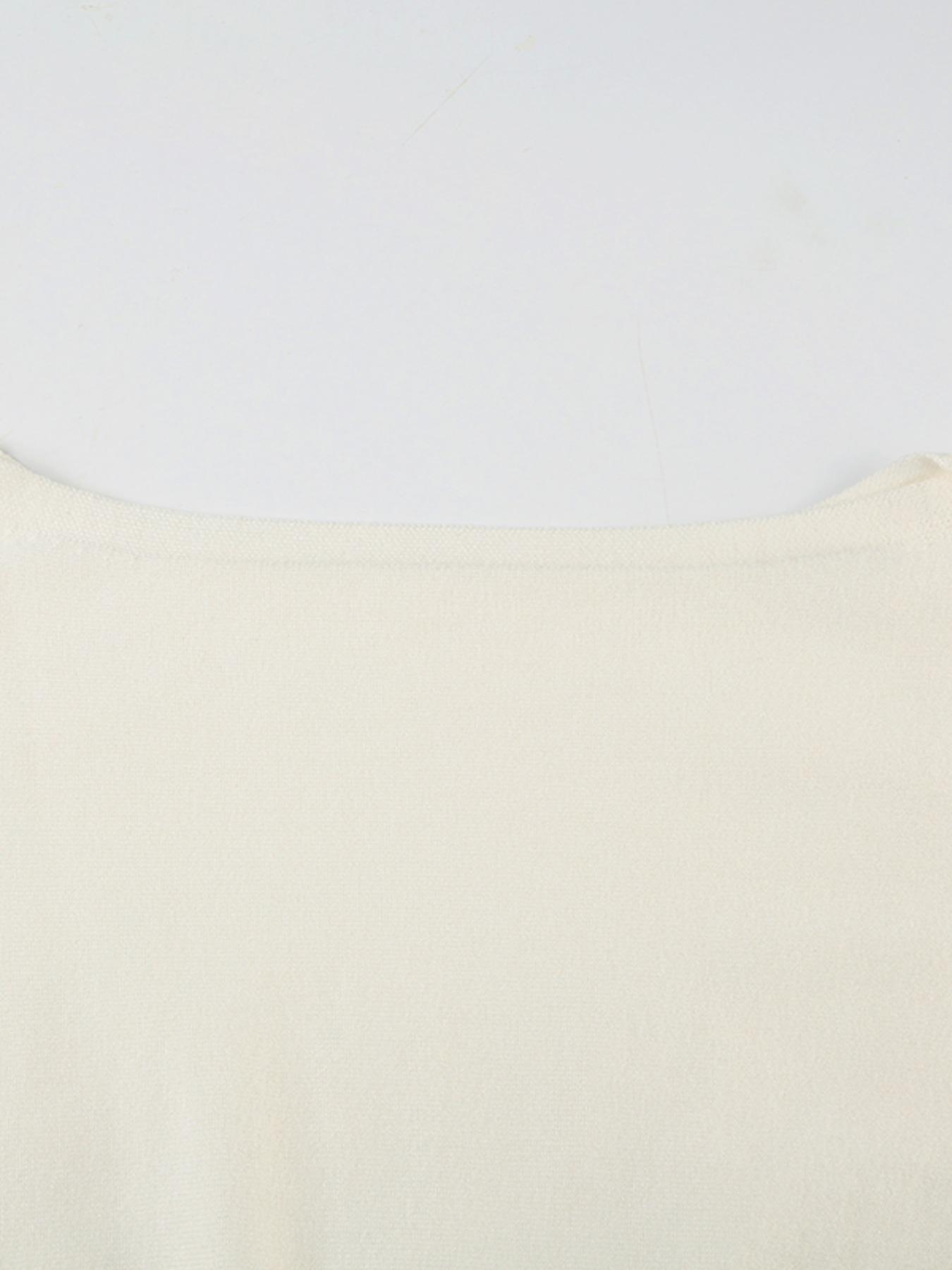 Women's Plain One Shoulder Sweater, Casual Long Sleeve Jumper for Fall & Winter, Women's Knitwear for Daily Wear