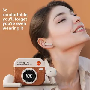 New Smart Digital Display Berlin Sound High-Fidelity Retro In-Ear Wireless Earphones