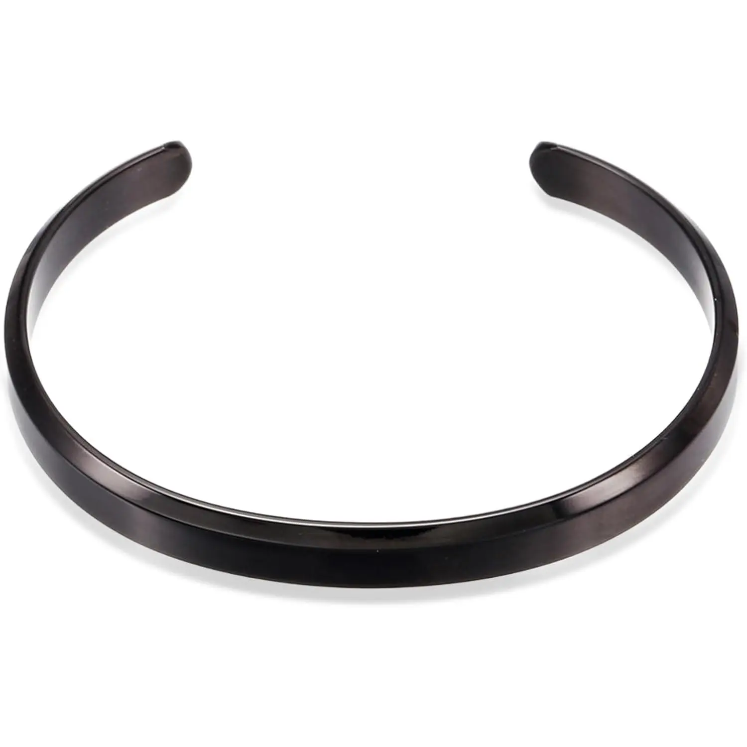Women Cuff Bracelet Adjustable Stainless Steel  //Black Color Couple Bangle Bracelets