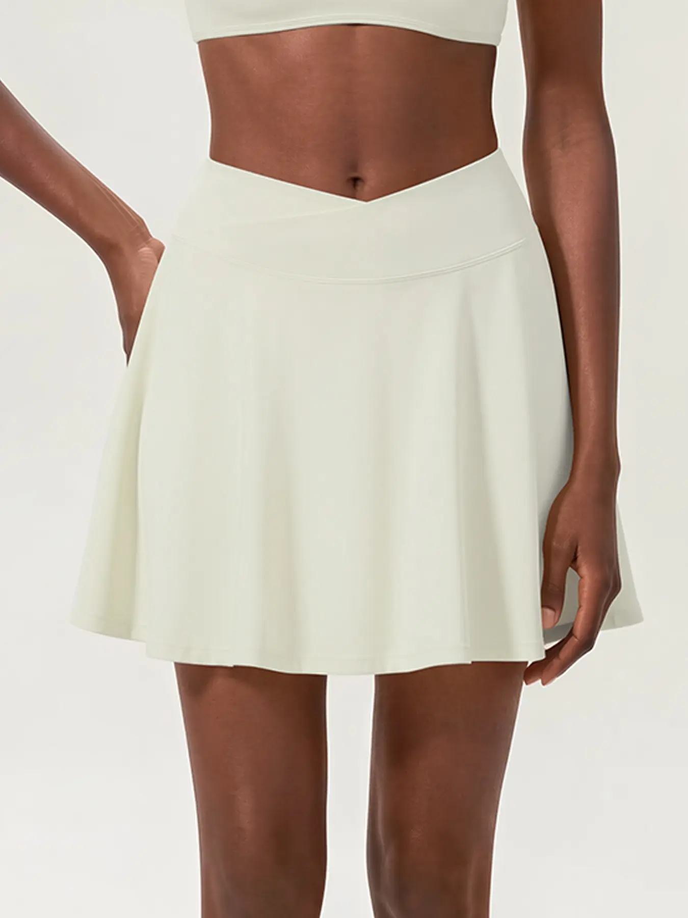 Women's Yoga Sports Skirt, Quick-Dry Running Fitness Badminton Skirt, Half-Length Anti-Exposure Tennis Skirt, Women's Athletic Wear