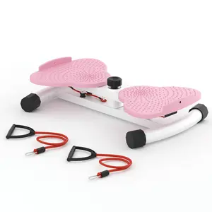 Homhut Women's Waist Twisting Board with Loop Resistance Bands 300 lbs Weighting