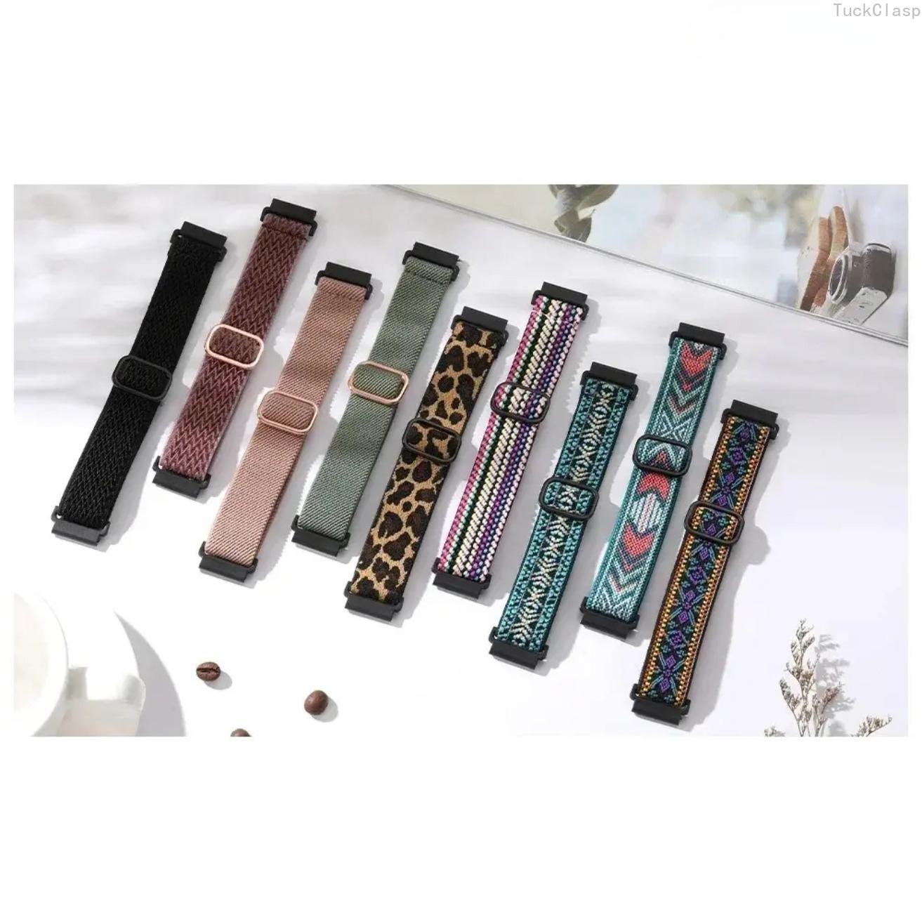 Nylon Elastic Smartwatch Strap, Adjustable Band for Redmi Watch 3 Active & Lite, Unisex Comfortable Replacement for Everyday & Spring Wear