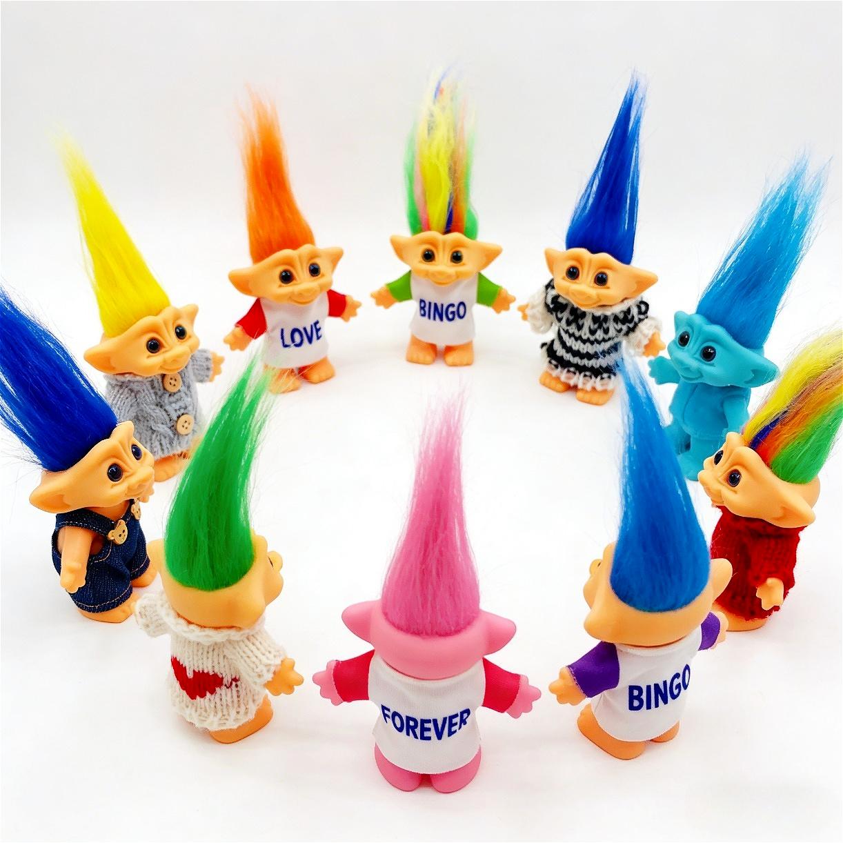 10CM Troll Doll Figure Vibrant Hair Lucky Trolls Anime Collectible Stress Relief Toy Sensory Play Anxiety Relief Kids Adults Desk Decor Birthday Halloween Christmas Gift 10CM Troll Doll Figure Vibrant Hair Lucky Trolls Anime Collectible Stress Relief Toy Sensory Play Anxiety Relief Kids Adults Desk Decor Birthday Halloween Christmas Gift