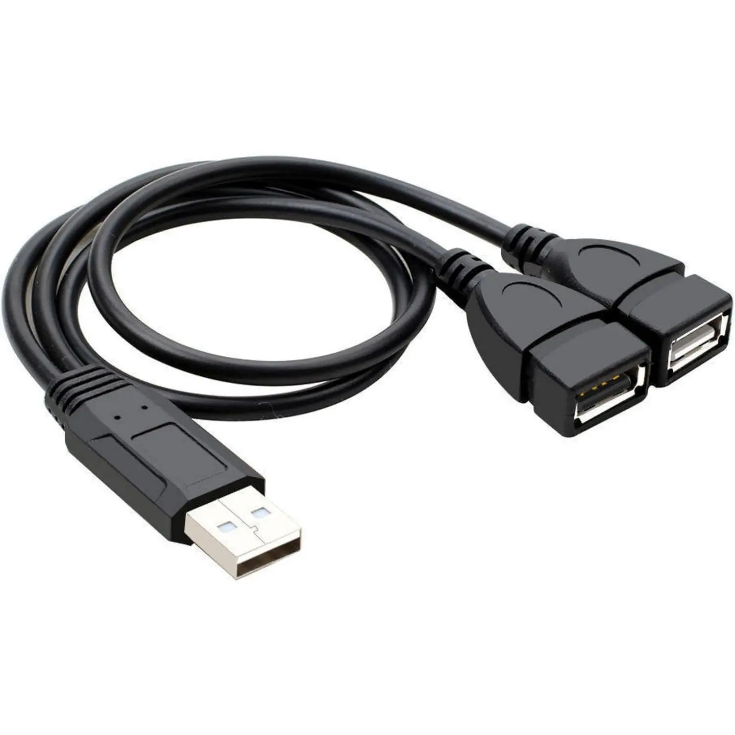 USB 2.0 Adapter, (5 Pack) USB 2.0 A Male to  USB Female Jack Y Splitter Hub Power Cord Extension Adapter  for Laptop/Tablet/Smartphone Data Transmission/