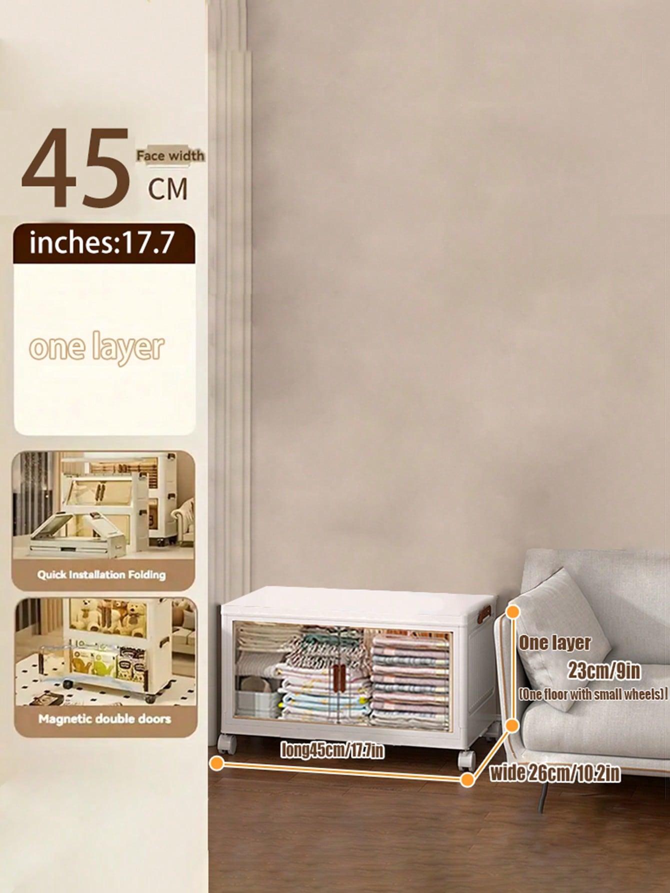 4layers  Plastic Storage Box Organizer, Stackable Storage Box, Covered Storage Box, Storage Container Organizer