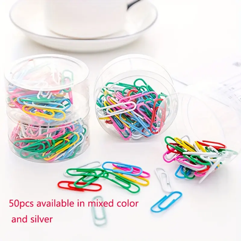 200Pcs 28mm Colorful Metal Paper Clips Assorted Colors, Creative Cartoon Bookmark Paperclips Rust-Proof Office Stationery Supplies for Home School Office Document Organization