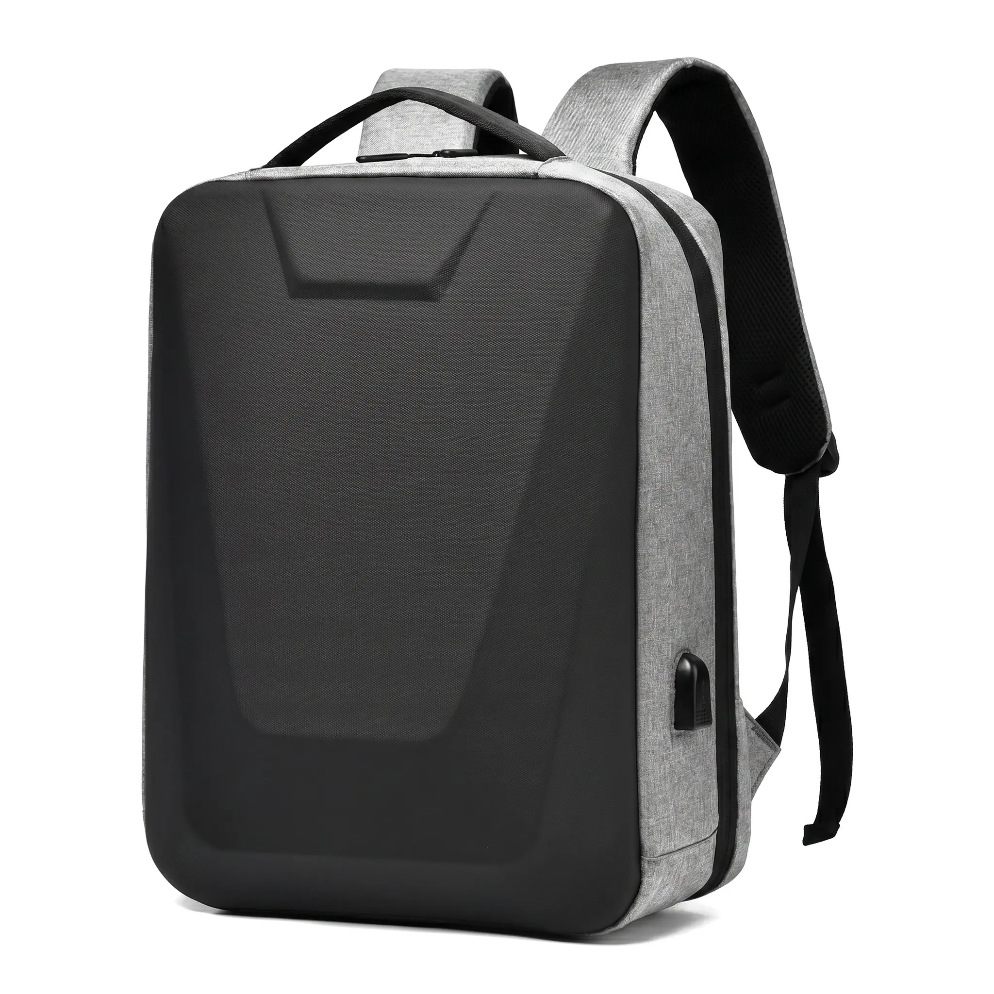 Hard Shell Backpack For Business Travel Large Capacity 20 35L Wear Resistant Oxford Fabric Fits 14 Inch Laptop Unisex Commuter Work Bag