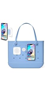 6-Pack Replacement Rivets for Bogg Bag, Rivets for Beach Tote Bag Repair, Rubber Bag Accessories for Women(b White)