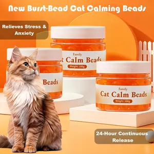 Cat Calm Burst-Beads: 24/7 Wireless Pheromone Diffuser Alternative, Plant-Based Formula to Stop Scratching & Fighting, Safe for Home & Travel，Stress Reduction & Better Sleep (Wireless, Long-Lasting)