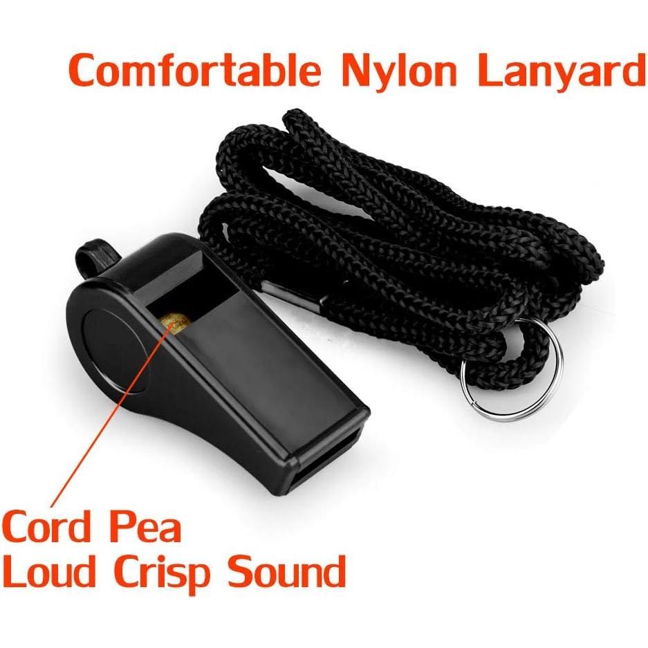 Whistle, Outdoor  Whistles with Lanyard, Very Loud Sound Whistles Bulk  for Referees, Coaches,