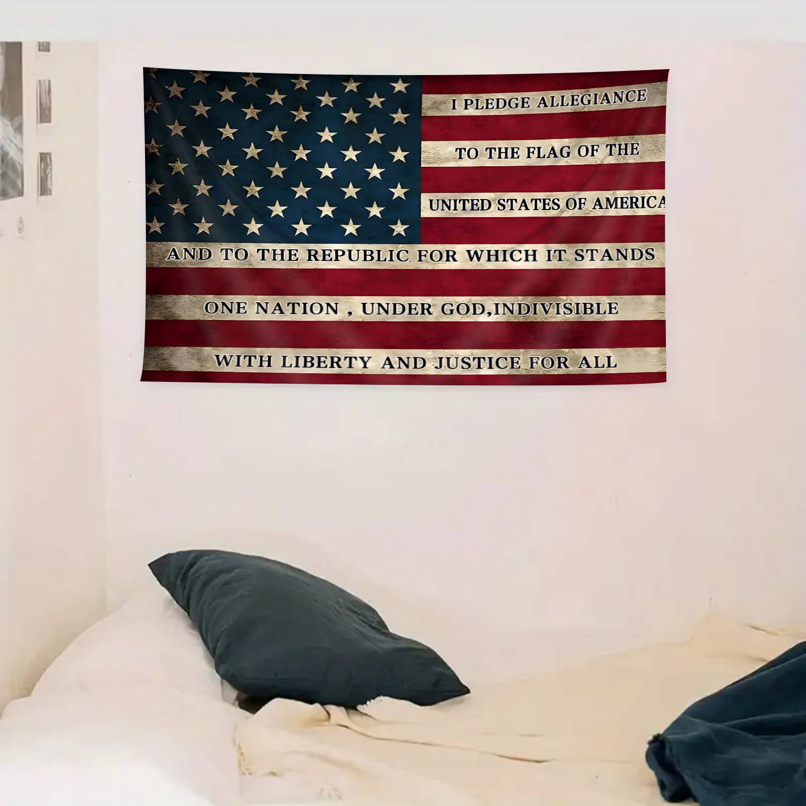 1pc Independence Day Tapestry, 4th Of July Tapestry, Large Patriotic Tapestry for Wall Decor, 28.7*37.4inch/59*78.74inch, Patriotic Wall Decor, Patriotic Home Decor, Independence Day Party Supplies, Fourth Of July Decorations