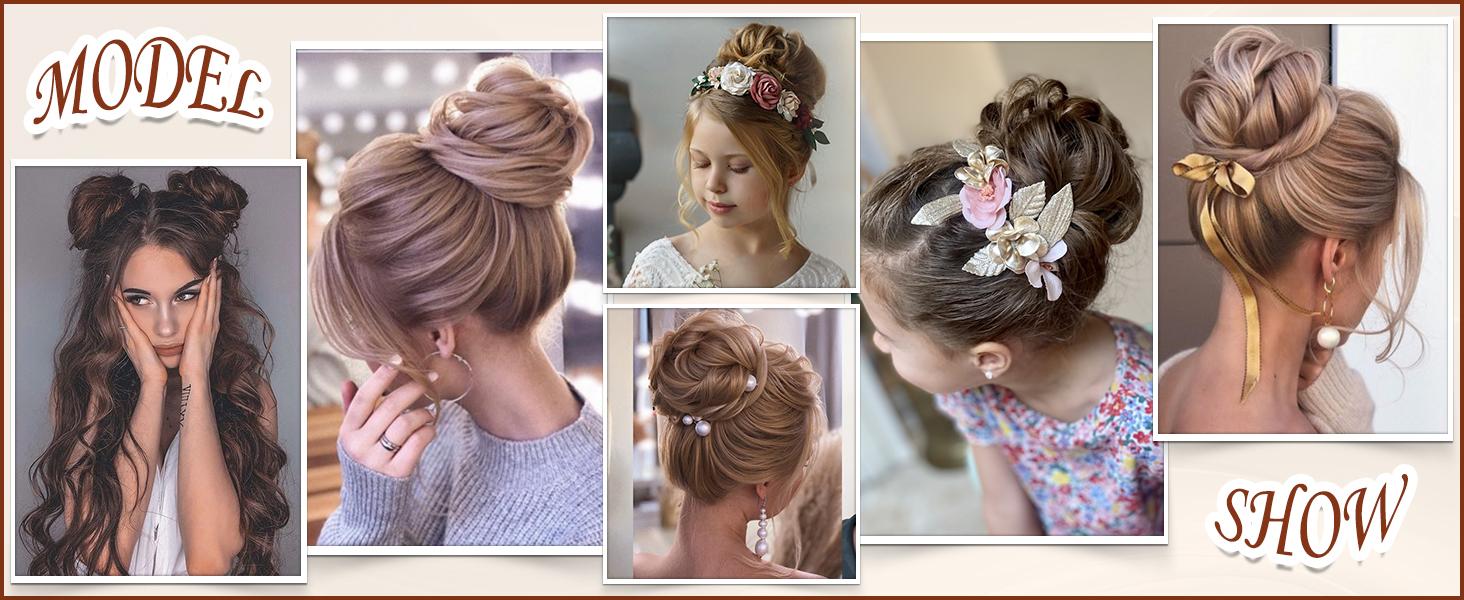 SOFEIYAN Claw Clip Messy Bun Hair Piece Wavy Curly Hair Bun Clip in Claw Chignon Ponytail Hairpieces Synthetic Tousled Updo Hair Extensions Scrunchie Hairpiece for Women