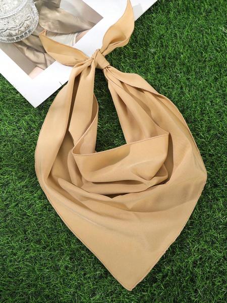 1pc Bohemian Solid Color Triangular Headband, Boho Style Scarf, Photo Prop & Sun Protection Bandanas Head Bandana Hair Scarf