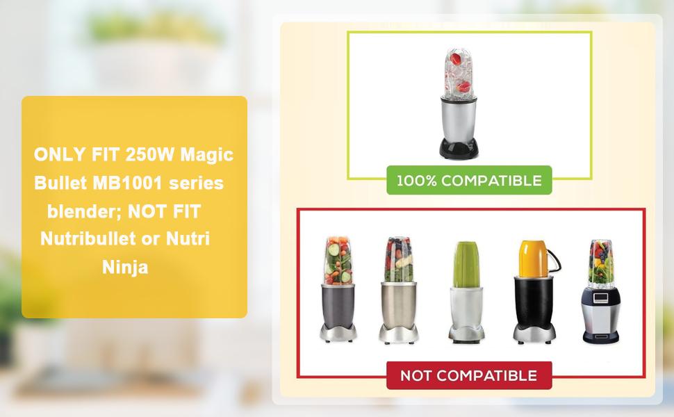 2 PCS Replacement Cups For Magic Bullet Replacement Parts 16OZ Blender Cups Jar compatible with 250W Magic Bullet MB1001 Series Juicer Mixer