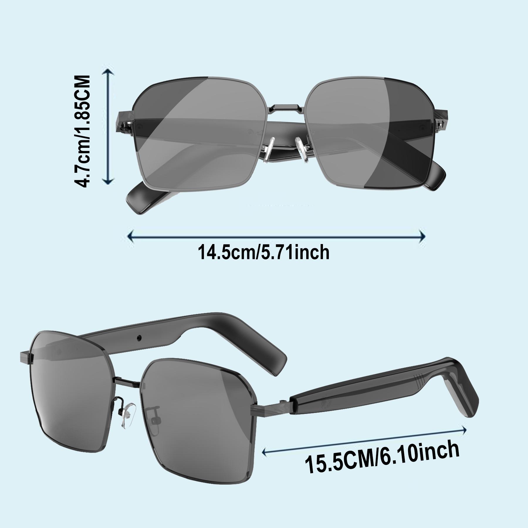 Multifunctional Smart Glasses, Fashionable Smart Sunglasses, Bluetooth-compatible Smart Glasses, Wireless Glasses for Men & Women, Wearable, Wireless Audio Glasses