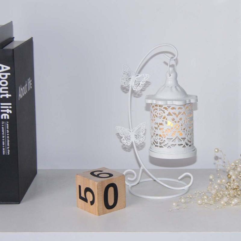 Butterfly Design Hanging Candle Holder, 1 Count Creative Retro Metal Hanging Basket Ornament, Decorative Ornament for Home Party Wedding, Room Decor
