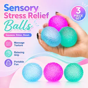 3Pcs Malt Sugar Squishy Squeeze Balls Soft Dough Fidget Sensory Toys Boys Kids Adults Kawaii Anti Anxiety Stress Relief ADHD Focus Tool ASMR Aesthetic Desk Accessories Office Decor Summer Party Favors Novelty Birthday Gifts Unique Stocking Stuffers Prizes