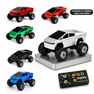 Micro 1:64 alloy remote control car, 2.4GHz fast response, three gear shift mode with cruise control function, balancing practice and racing; Supports dual control of APP and remote control, Type-C convenient charging, boys' birthday gift
