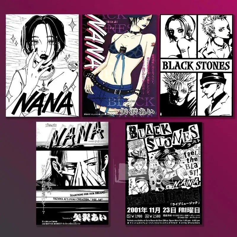 Dark-style ‘NANA’ anime poster — Japanese ‘NANA’ canvas poster