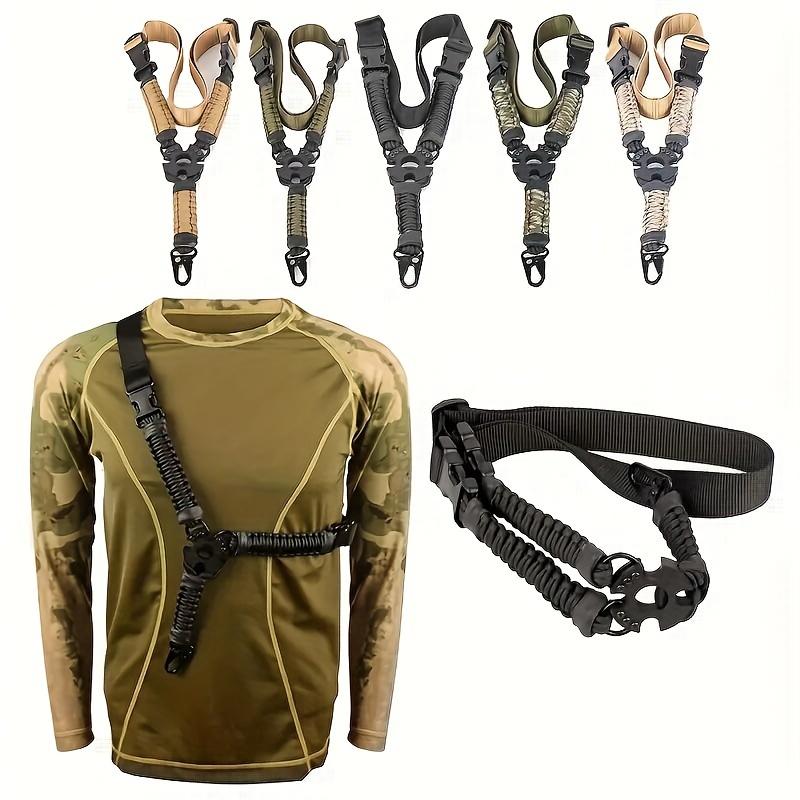 Outdoor Hunting Nylon Quick Release Single Point Slings,  Snap Accessories, Hunting Tool Use Tactical Nylon Quick-Release Single-Point Sling |   Hunting Tool Accessory with Adjustable Buckle - Durable Camo Pattern & Zero Slips