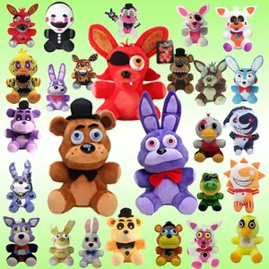 18cm FNAF Plush Toys Kawaii Freddys Animal Foxy Bonnie Bear Ribbit Stuffed Plush Toys In Stock Plush Birthday Gift For Kids