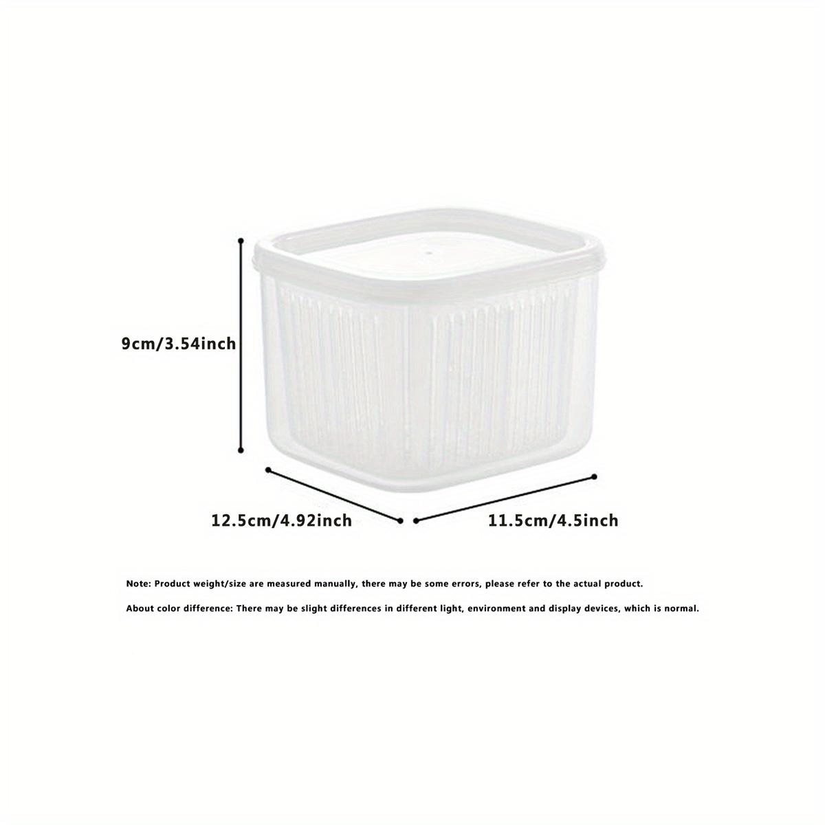 Large Capacity Storage Box for Fruits And Vegetables in The Fridge, Featuring a Quick Drain And a Lid