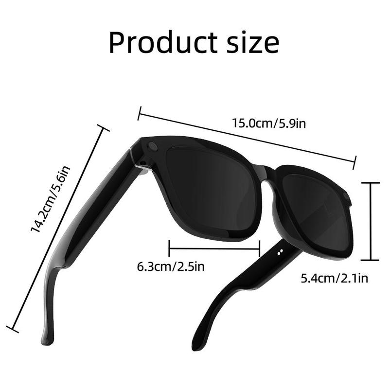 LIFEBEE Smart Shooting Glasses, Wireless Smart Glasses, Ai Smart Glasses, 5MP HD Camera Glasses with Voice Interaction, Real-time Translation Glasses, Smart Glasses for Enhanced Viewing Experience, Wearable