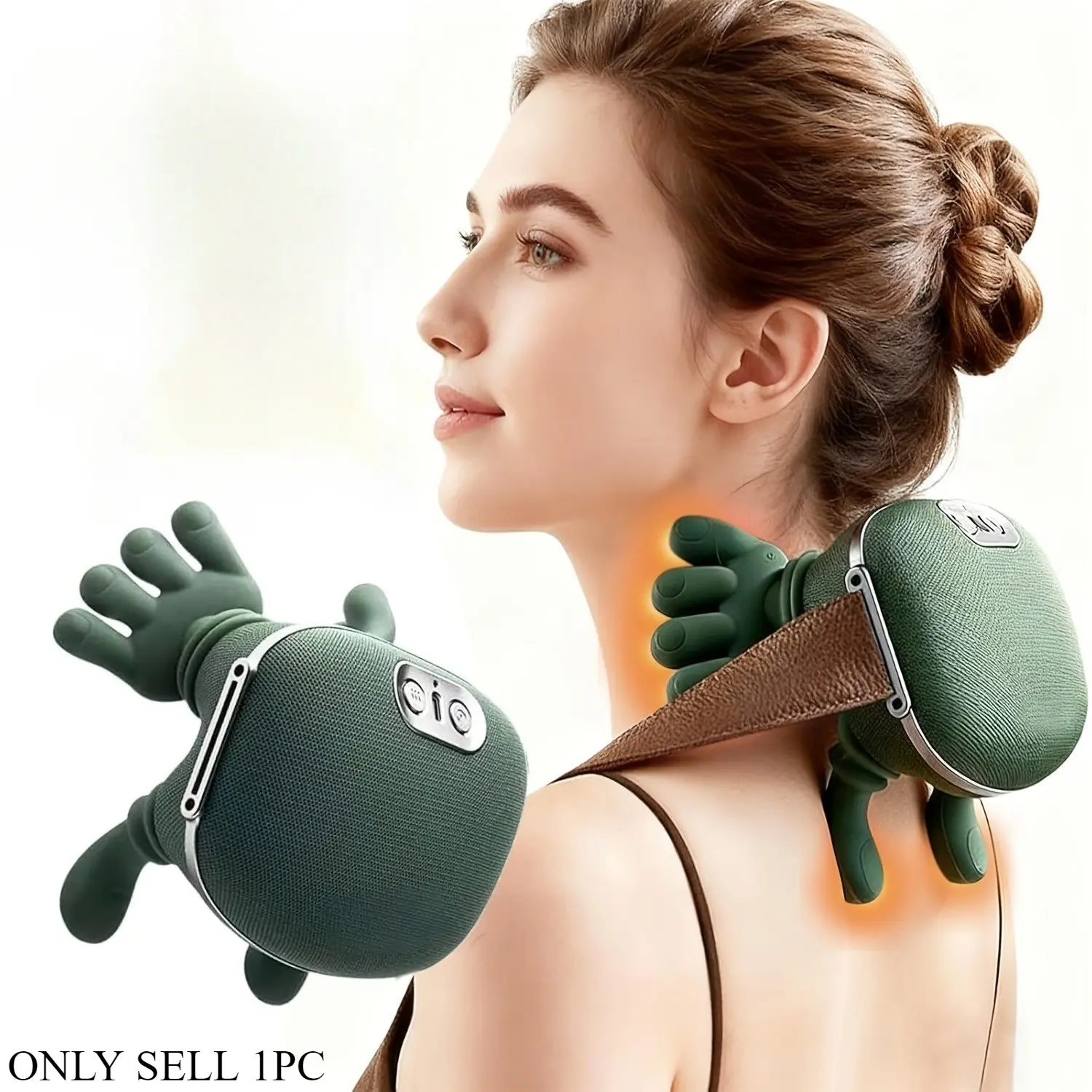 Portable Electric Massage Device, Acupressure and Kneading Function, Neck, Back, Shoulder Relief, Office and Home Use, Neck Shoulder Relaxer, Fz-831 Model