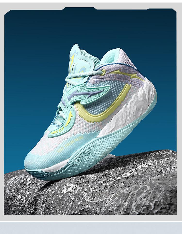 (New)[Sneakers] Basketball Footwear for Men, Offered in Various Colors Such As Purple, Neon Green, And Blue.Features a Breathable Mesh Upper.Ideal for Year-Round Use-Running, Workouts, And Casual Attire.Perfect for Basketball, Jogging