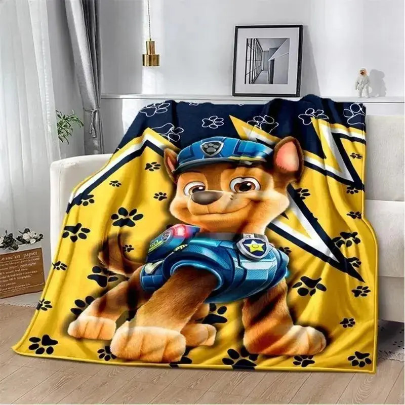 PAW Patrol Cute Cartoon Dog HD Flannel Throw Blankets Cooling Blankets Cooling Blanket Duvet Bedding Bed Accessories Comforter Set Soft Cozy Lightweight Multi-Purpose Blanket for Home Bedroom Bed Sofa Picnic Travel Kids Holiday Gift Cover Blanket