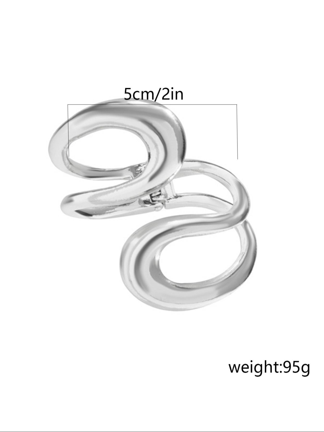 Women's Temperament Geometric Design Cuff Bangle, All-match Jewelry for Women for Party, Daily Clothing Decor, Exquisite Jewelry for Birthday Gift, Elegant Minimalist Bangle