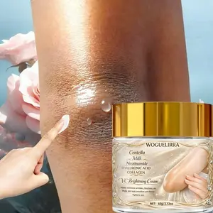 Dark Spot Brightening Moisturizing Cream, Vitamin C, Niacinamide, Milk Ingredients, Sensitive Skin, 60g, for Inner Thigh, Elbow, Knee, Buttock