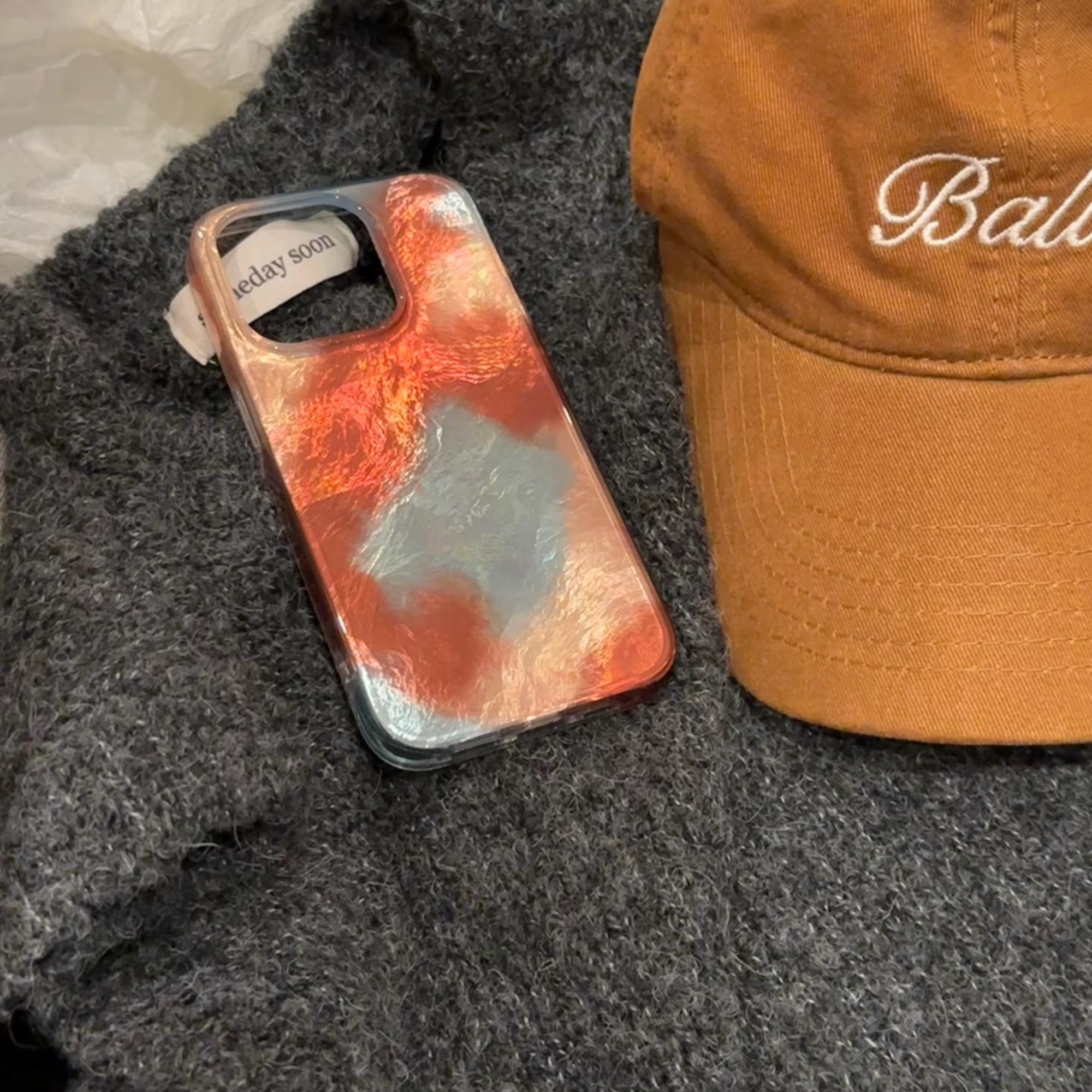 Iceberg Blue Gradient Dual Layer Shockproof Phone Case for iPhone 17 Pro Max, Stylish Protective Cover for iPhone 17 16 15 14 13 12 11 X XS XR Pro Max Plus Air