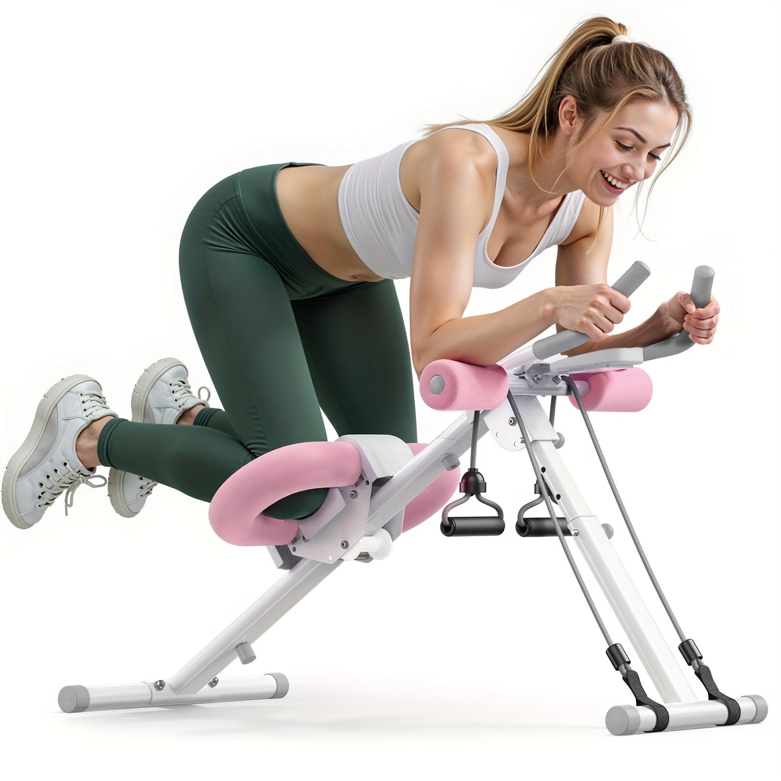 Adjustable Abdominal Training Machine, with LCD Monitor, Foldable Abdominal Exercise Machine, Suitable for Abs, Arms, Legs, Glutes Shaper,  Suitable for Home Gym, Sports Equipment, Outdoor Fun