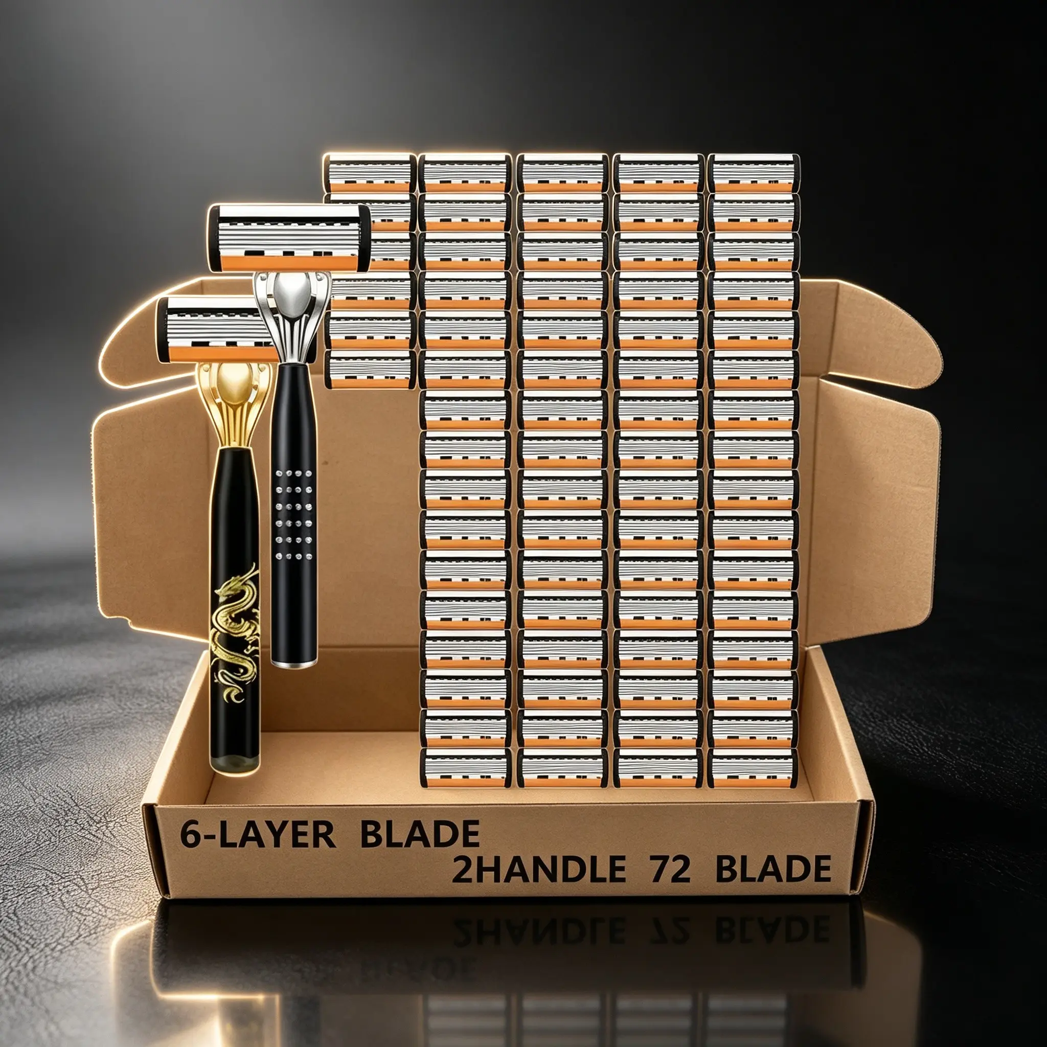 Men's Manual Safety Razor Set, Manual Shaving Kit with Non-Slip Handle, Perfect for Close Daily Shaving, Ideal Gift for Men, Durable and Comfortable Design