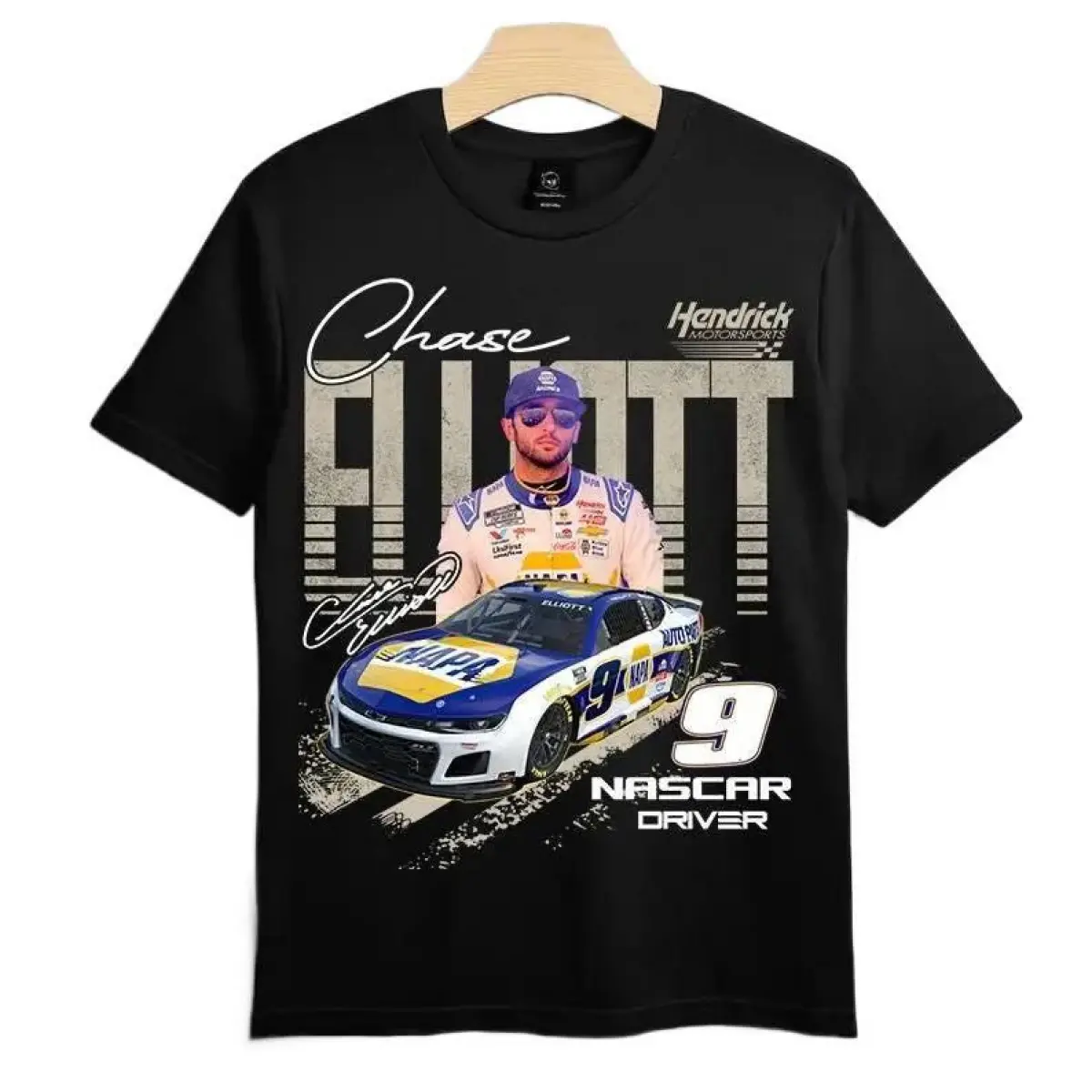 [ ⭐   Sale Up To 50%]Chase Elliott # 9 NASCAR Vintage Graphic T-Shirt, Hendrick Motorsports Racing Tee, Retro Stock Car Racing Shirt, NASCAR Fan Apparel, Unisex Streetwear Gift